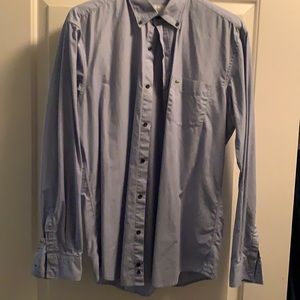Lacoste light blue dress shirt in light blue, size 40